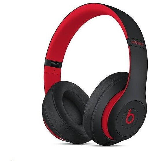 Casti Over-Ear Beats Studio Wireless, negru/roșu
