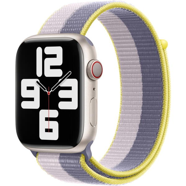 Curea pentru Apple Watch 45mm, Sport Loop, Lavender Gray/Light Lilac