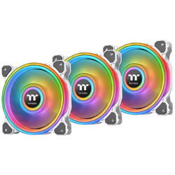 Thermaltake Riing Quad 12 RGB TT Premium Edition - 3 Pack, Alb, 120mm
