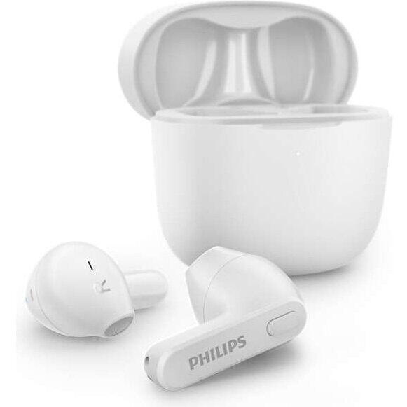 Casti audio in ear Philips TAT2236WT/00, True Wirelles, Bluetooth, autonomie 18 ore, Alb