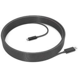 Cablu de date Logitech 939-001799, USB - USB-C, 10m, Negru