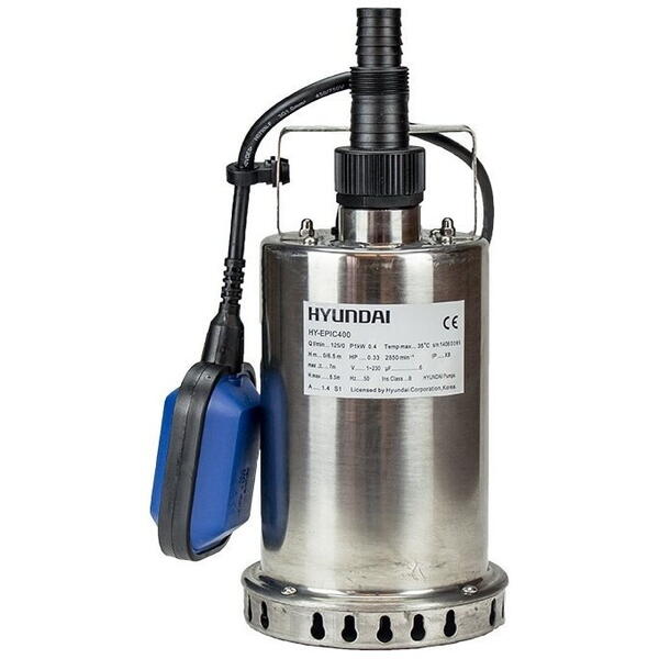 Pompa submersibila pentru apa curata, 400W, IP68, Hyundai HY-EPIC400