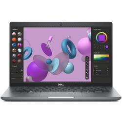 Laptop Dell Precision 3480, Intel Core i7-1360P, 14 inch FHD, 16GB RAM, 512GB SSD, nVidia RTX A500 4GB, Windows 11 Pro, Gri