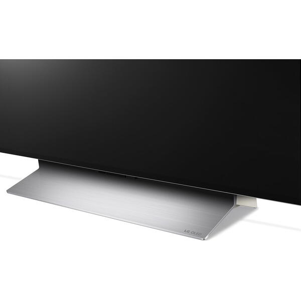 Televizor LG OLED OLED65C32LA, 164 cm, Smart, 4K Ultra HD, 100Hz, Argintiu