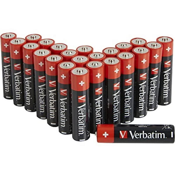 Baterii Verbatim, Alkaline, AAA, 24 buc, 49504