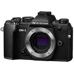 Kit Aparat foto Mirrorless Olympus OM-5, 20.4MP, 4K + obiectiv 12-40mm PRO II, Negru