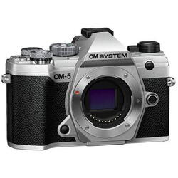 Aparat Foto Mirrorless Olympus OM System OM-5, Body, 20.4 Mpx, Filmare 4K, Argintiu