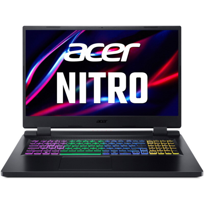 Acer Laptop Gaming Acer Nitro 5 AN517-55, 17.3 inch QHD , Intel Core i7-12700H, 16GB RAM, 512GB SSD, nVidia RTX 4060 8GB, No OS, Negru laptop