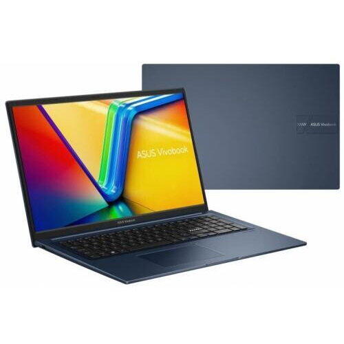 Laptop Asus VivoBook X1704VA, 17.3 inch FHD, Intel Core i3-1315U, 8GB RAM, 512GB SSD, No OS, Albastru