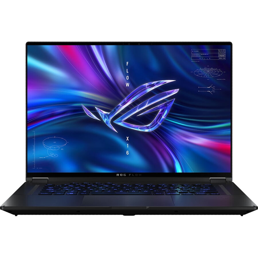 Asus Laptop Gaming 2-in-1 ASUS ROG Flow X16, Intel Core i9-13900H, 16” WQXGA Touch, 16GB RAM, 1TB SSD, GeForce RTX 4070 8GB, Windows 11 Pro laptop