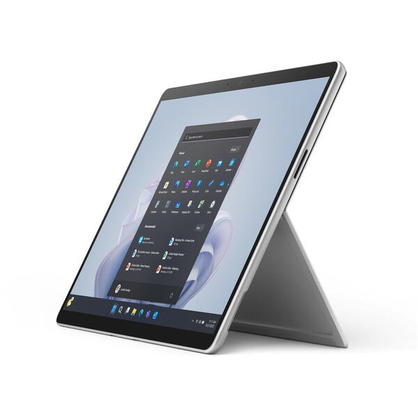 Tableta Microsoft Surface Pro 9, Procesor Intel® Core™ i7-1265U, Multi-Touch 13", 16GB RAM, 512GB SSD, 10MP, Wi-Fi, Bluetooth, Windows 10 Pro, Argintiu
