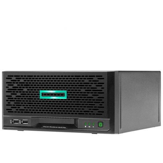 Server HPE ProLiant MicroServer Gen10 Plus v2, MicroTower, Intel Pentium Gold G6405 2 C / 4 T, 4.1 GHz, 4 MB cache, 58 W, 16 GB DDR4 ECC, 4 x LFF