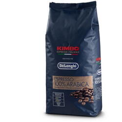 Cafea boabe DeLonghi Kimbo Espresso DLSC613, 1kg, Prajire medie, 100% Arabica, Intensitate 4