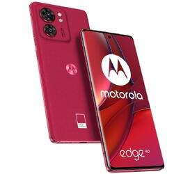 Telefon mobil Motorola Edge 40, Dual SIM, 8GB RAM, 256GB, 5G, Leather Viva Magent