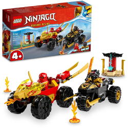 LEGO® Ninjago - Infruntarea dintre Kai in masina si Ras pe motocicleta 71789, 103 piese