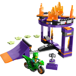 LEGO® City - Provocarea de cascadorii pe rampa cu saritura prin cos 60359, 144 piese