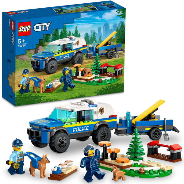 LEGO® City - Antrenament canin al politiei mobile 60369, 197 piese