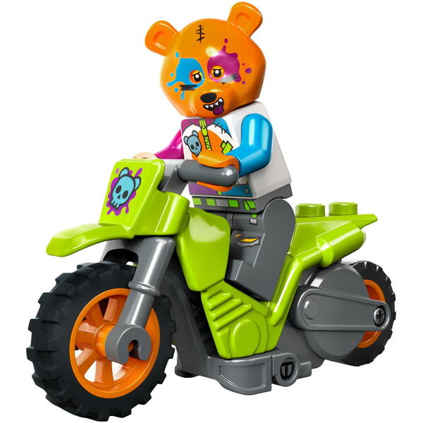 LEGO® City - Motocicleta de cascadorie cu urs 60356, 10 piese