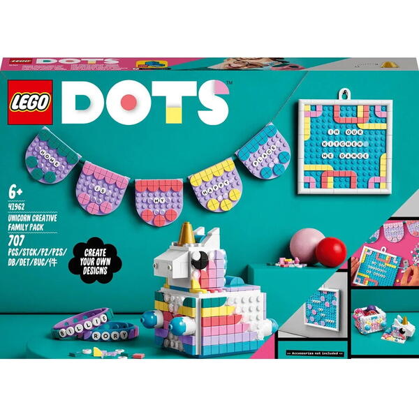 LEGO® Lego DOTS 41962 Unicorn 707 piese multicolor