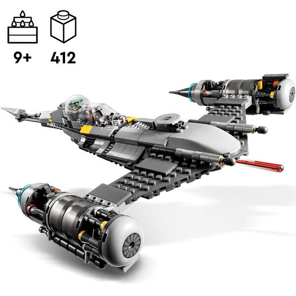 LEGO® Star Wars - Nava stelară N-1 a Mandalorianului 75325, 412 piese