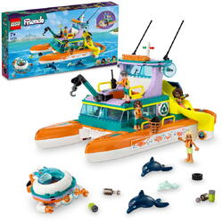 LEGO Friends Sea Rescue Boat Animal Rescue Toy Set - 41734