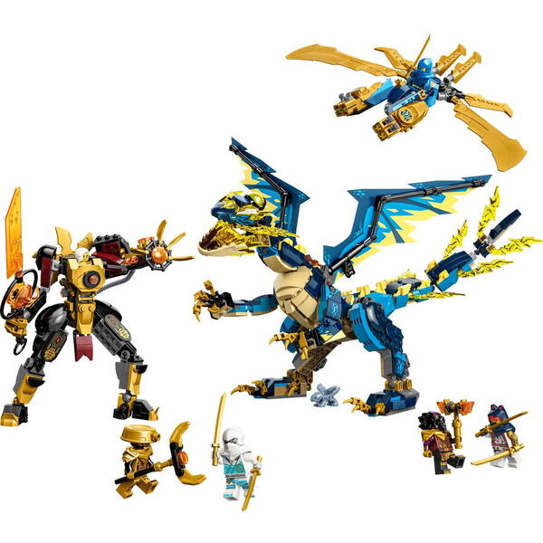LEGO® Ninjago - Dragonul stihie vs. robotul imparatesei 71796, 1038 piese