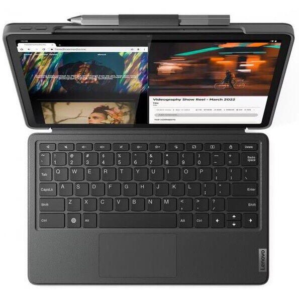 Tableta Lenovo Tab P11 TB350FU (Gen. 2), Procesor Octa-Core MediaTek Helio G99, Ecran IPS 2K Multi-touch 11.5", 6GB RAM, 128GB Flash, 13MP, Android 12, Tastatura + Precision Pen 2, Gri