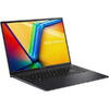 Laptop Asus VivoBook 16X K3604ZA, Intel Core i7-1260P, 16 inch 4K, 16GB RAM, 512GB SSD, No OS, Negru