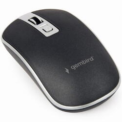 Mouse, wireless Gembird, 1600 dpi, MUSW-4B-06-BS, Negru / Argintiu
