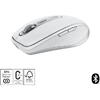 Mouse Wireless Logitech MX Anywhere 3S, 2.4GHz&Bluetooth, Silent, Scroll MagSpeed, Multidevice, USB-C, Alb