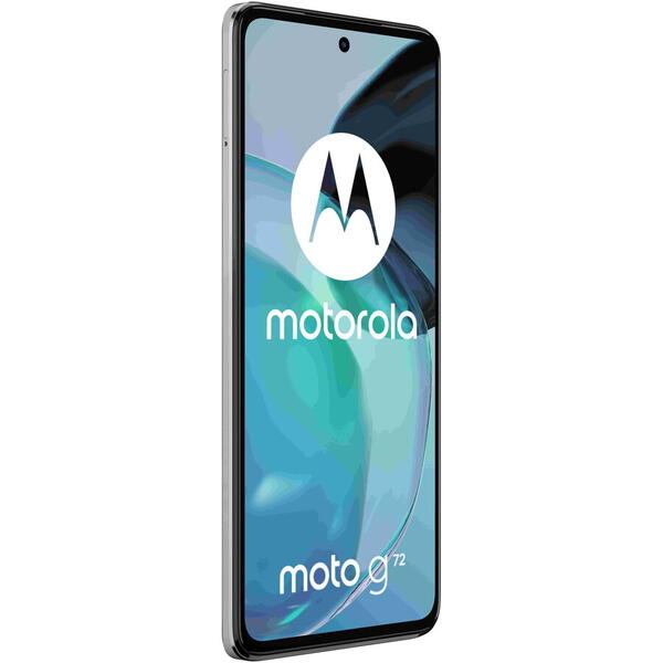 Telefon mobil Motorola Moto g72, Dual SIM, 8GB RAM, 128GB, Alb