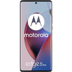 Telefon Mobil Motorola Edge 30 Ultra, Procesor Qualcomm SM8475 Snapdragon 8+ Gen 1, P-OLED Capacitive touchscreen 6.67", 12GB RAM, 256GB Flash, Camera Tripla 200+12+50MP, Wi-Fi, 5G, Dual Sim, Android, Alb