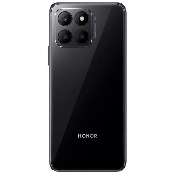 Huawei Telefon Mobil Honor 70 Lite, Procesor Qualcomm SM4350-AC Snapdragon 480+ 5G, TFT LCD 6.5", 4GB RAM, 128GB Flash, Camera Tripla 50+2+2MP, Wi-Fi, 5G, Dual Sim, Android, Negru