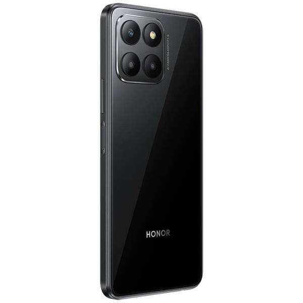 Huawei Telefon Mobil Honor 70 Lite, Procesor Qualcomm SM4350-AC Snapdragon 480+ 5G, TFT LCD 6.5", 4GB RAM, 128GB Flash, Camera Tripla 50+2+2MP, Wi-Fi, 5G, Dual Sim, Android, Negru