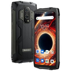 Telefon mobil Blackview BV9300, Laser, 4G, 6.7" FHD+ 120Hz, 12GB+ 9GB RAM, 256GB+1TB ROM, Android 12, NFC, 15080mAh, Dual SIM, Negru