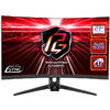 Monitor Gaming VA LED Asrock 27" PG27F15RS1A, Full HD (1920 x 1080), HDMI, DisplayPort, AMD FreeSync, Ecran Curbat, Boxe, 240 Hz, 1 ms, Negru