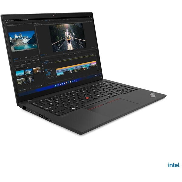 Laptop Lenovo ThinkPad T14, Intel Core i7-1265U, 14 inch WUXGA, 16GB RAM, 512GB SSD, Windows 11 Pro, Negru