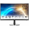 Monitor VA LED MSI PRO 23.6" MP242C, Full HD (1920 x 1080), VGA, HDMI, Ecran curbat, Boxe, Negru
