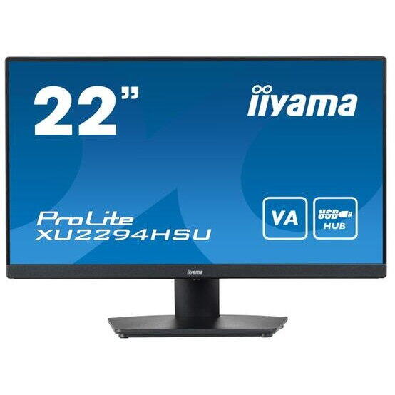 Monitor VA LED iiyama 21.5" XU2294HSU-B2, Full HD 1920 x 1080, HDMI, DisplayPort, AMD FreeSync, Boxe Negru