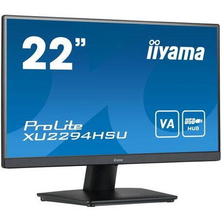 Monitor VA LED iiyama 21.5" XU2294HSU-B2, Full HD 1920 x 1080, HDMI, DisplayPort, AMD FreeSync, Boxe Negru