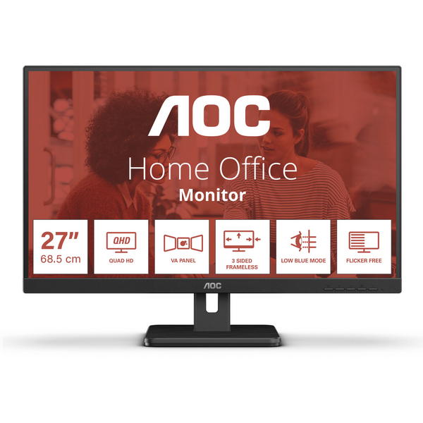 Monitor AOC VA 27" , QHD, 75Hz, DisplayPort, Q27E3UAM, Negru