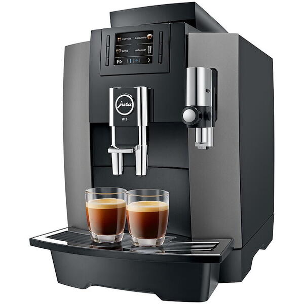 Espressor automat Jura Professional WE8 15420, 3l, 1450W, 15 bar, Functia One-Touch, negru-gri inchis