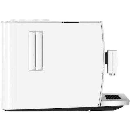 Espressor automat Jura Ena 4 Full Nordic White EB, 1450 W, 15 bar, 1.1 l, recipient boabe 125 g, 4 bauturi, pregatit WiFi, afisaj cu simboluri, rasnita Professional Aroma, incalzire Thermoblock, alb