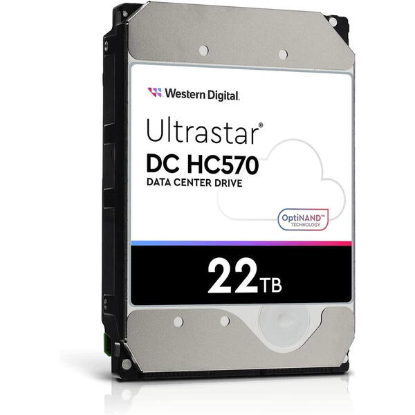 HDD Server Western Digital Ultrastar DC HC570 WUH722222ALE6L4, 22TB, 512MB, 7200 RPM, SATA 6Gb/s, 3.5"