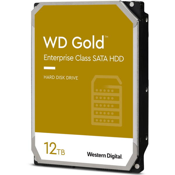 Western Digital HDD WD Gold 12TB, 7200RPM, 256MB cache, SATA III