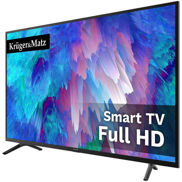 Televizor KRUGER&MATZ LED KM0240FHD-S6, 102cm, Full Hd, Smart, Negru