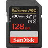 Card de memorie SanDisk Extreme PRO 128GB SDXC pana la 200MB/s & 90MB/s Read/Write speeds, UHS-I, Class 10, U3, V30