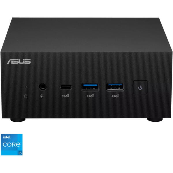 Mini PC Asus PN64-BB5003MDE1 cu procesor Intel® Core™ i5-13500H pana la 4.7GHz, fara RAM, fara stocare, Intel® Iris® Xe Graphics or Intel® UHD Graphics, No OS, Negru