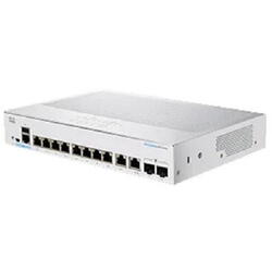 Switch Cisco CBS350-8P-E-2G, 8 porturi, PoE, Alb