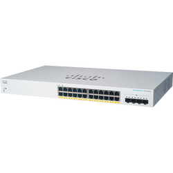Switch Cisco CBS220-24FP-4X, 24 porturi, Alb